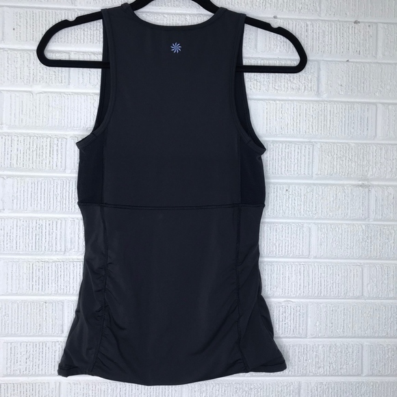 Athleta Black Stealth Tank Top Mesh Workout XS - Picture 3 of 8